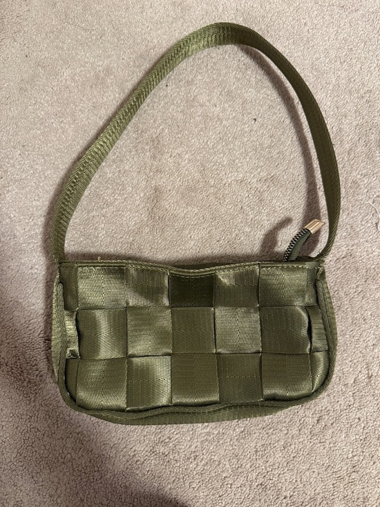 ASOS Handbags - ASOS Olive Green Woven Mini Bag
